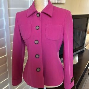 Vintage Harve' Bernard Cashmere Blend Jacket 8P Y2K Excellent